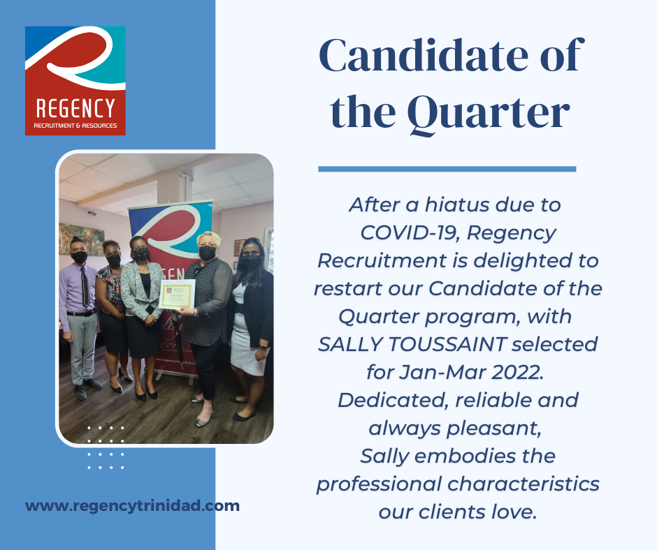 Regency COQ Q1 2022 Sally Toussaint